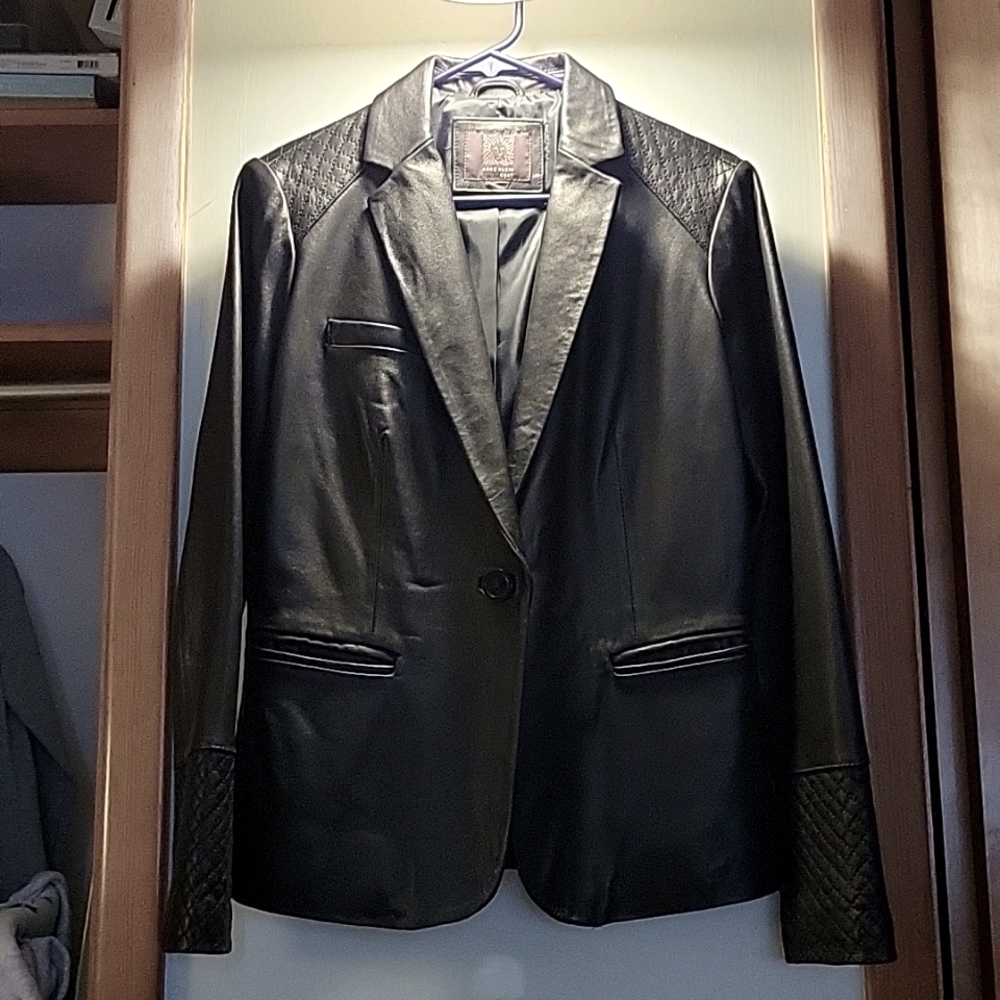 Leather Blazer